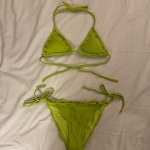 Lime green fashion nova bikini